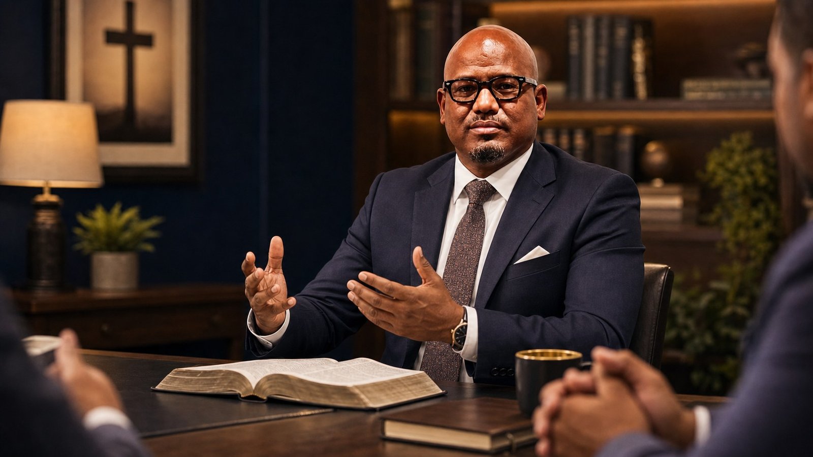 Mulualem Hagos leading Christian business fellowship